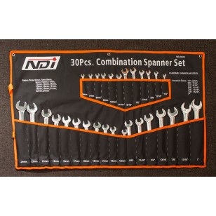 30 PCS Double Combination Spanners Set Imperial + Metric  ND-0323